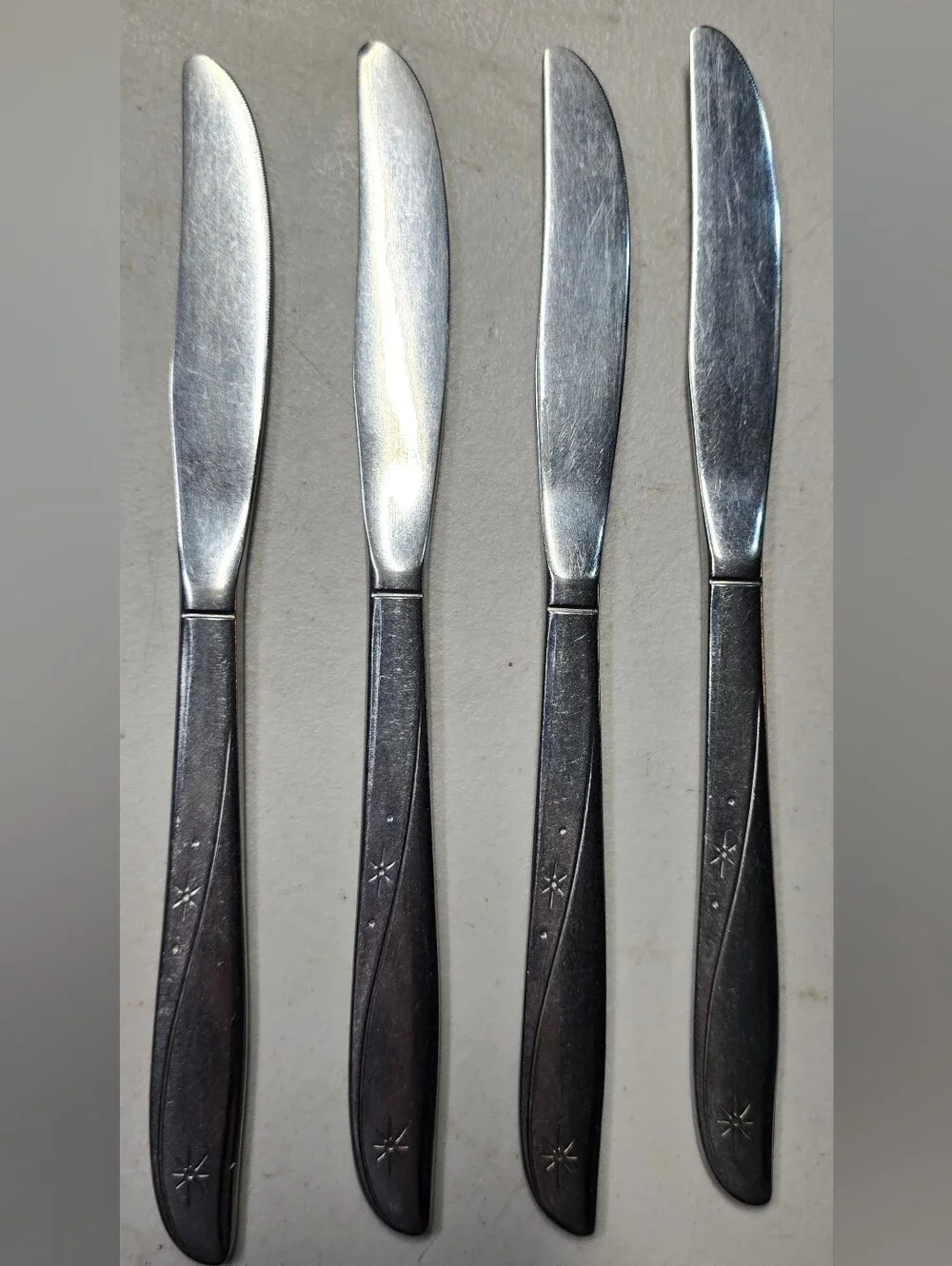 45 Pc. Oneida TWIN STAR Atomic Community Stainless Flatware Serving Utensil MCM
